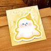 Halloween Ghost Sticky Notes Set 1/4Pcs Reusable Cute Cartoon Die Cut Memo Pad for Study Work Daily Reminder