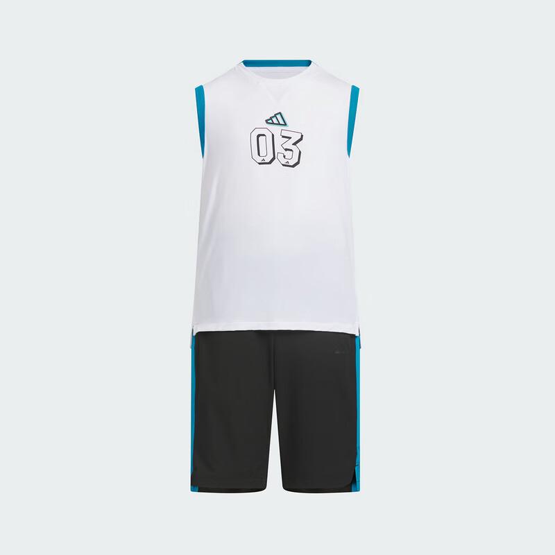 Adidas Boys  JM3448 Tank Top and Shorts Set 140