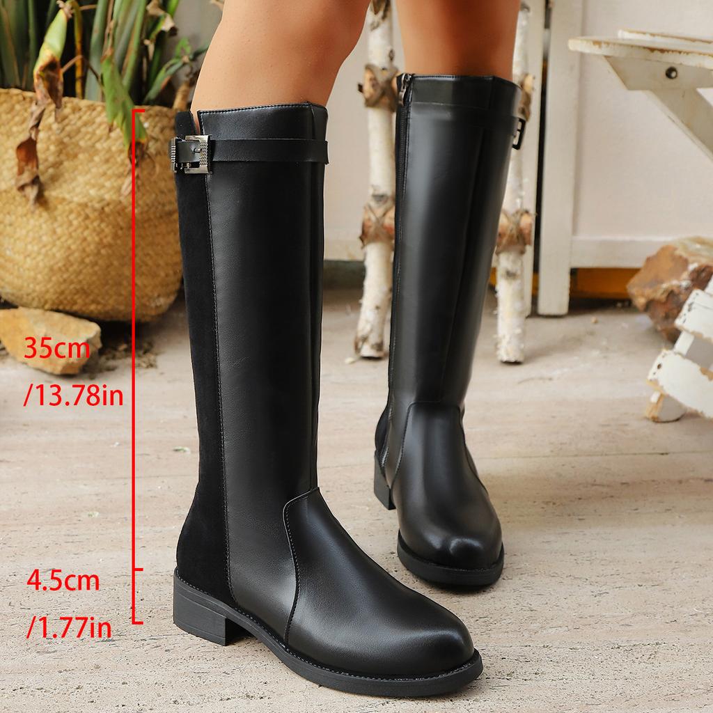 Autumn Winter Fashion Women Plus Size Shoes for Women 35-42 Warm Comfortable Platform Non-slip Knee-high Boots Women Shoes