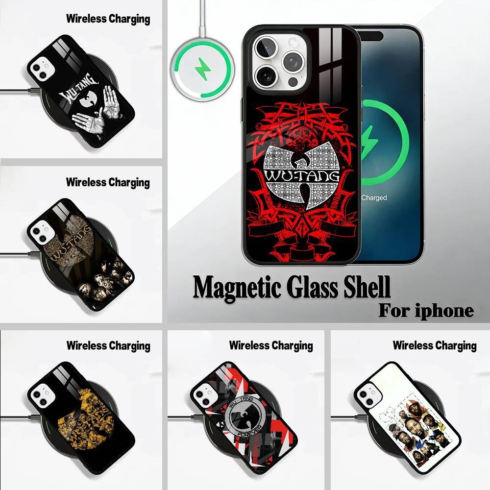 Wu-Wu-T-Tang -Clan Wireless charging phone case compatible with iPhone 17/16/15/14/13/12/11