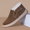 Winter new cloth shoes men's velvet thickened warm cotton shoes non-slip soft-soled low-top snow boots