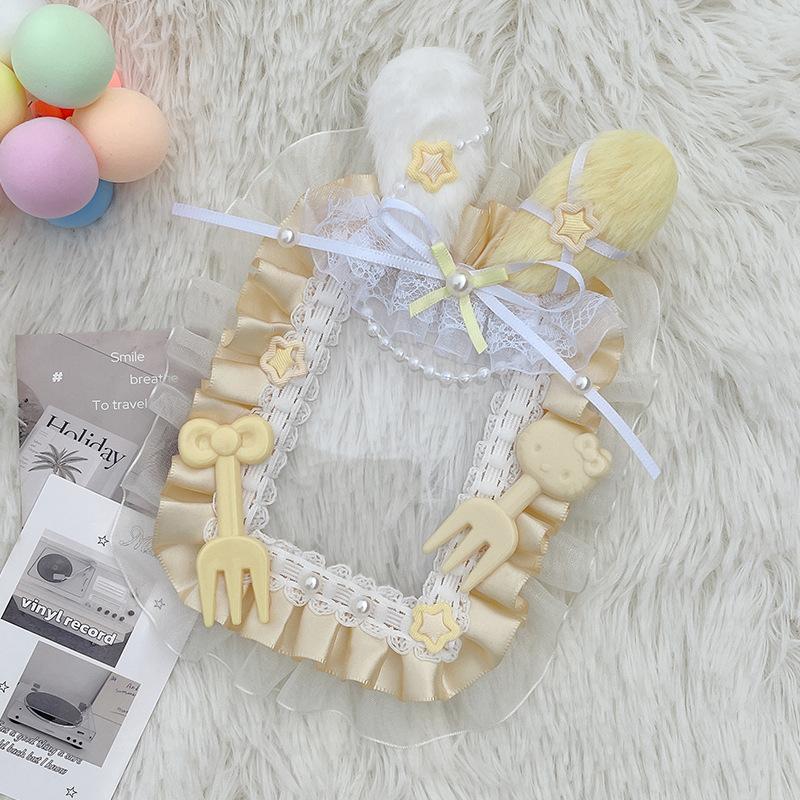Cute Rabbit PVC Photocard Holders Kawaii Pink Photo Frames for 3 Inch Kpop Idol Anime Character Card Sleeves Wholesales New