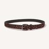 Fashion Faux Leather Leopard Print Womens Belt With Pin Buckle For Casual Wear