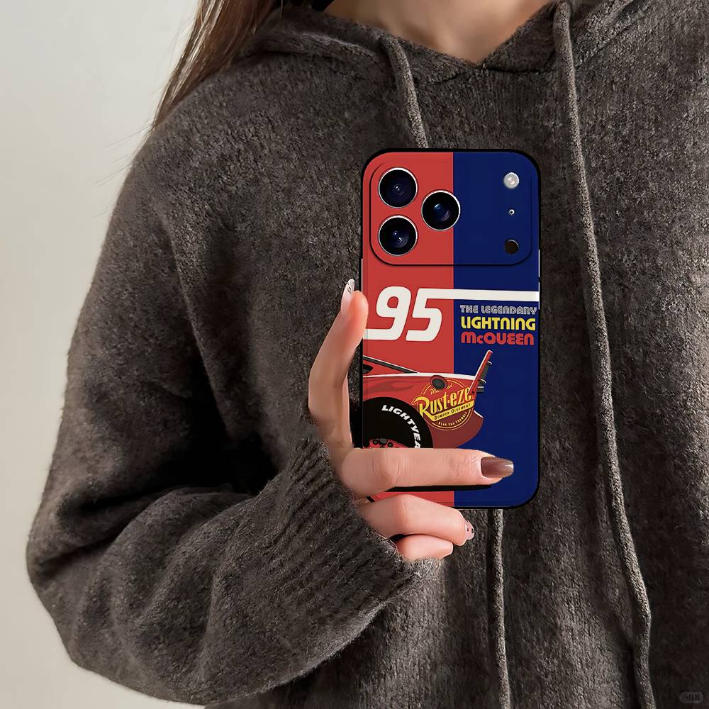 L-Light-ning M-McQueens Phone Case Black That Fits For IPhone 17,16,15,11,13,14 Pro Max,Plus,X,Xr,Xs Max,13Mini