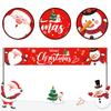 Christmas Outdoor Banner Flag Merry Christmas Decor 2024 Xmas Ornaments Gifts Navidad Noel Natal Happy New Year 2024 Home Decor