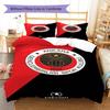 Gençlerbirliği Pattern Bedding Set Quilt Cover Pillowcase Home Decor Gift (1 * Duvet Cover + 2 * Pillowcase, Without Core)