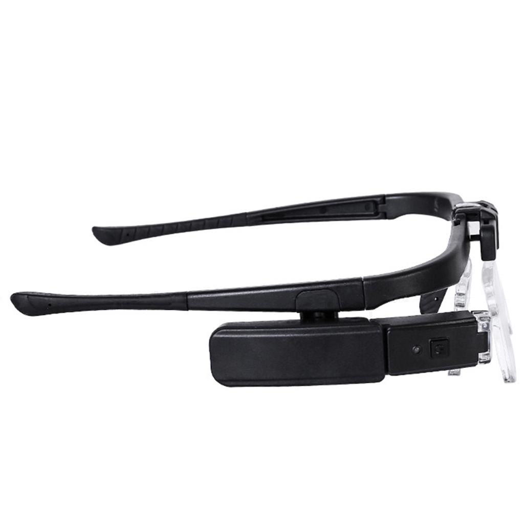 Lupa com Headband Iluminada por LED Viseira Lupa Mãos Livres Lupa 6 Lentes