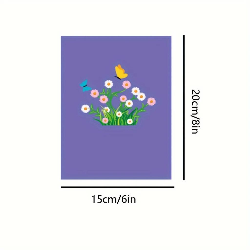 3D Pop-Up Cards Flowers Birthday Card Anniversary Gifts Postcard Maple Cherry Tree Wedding Invitations Congratulation Card Gift