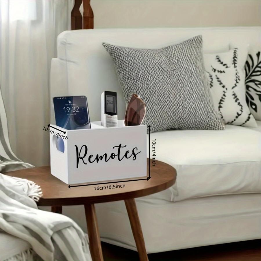 Classica Scatola Portaoggetti in Legno con 2 Scomparti - Organizer Aperto per l'Arredamento del Soggiorno di Casa, Contenitori per l'Organizzazione Domestica