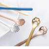 1PC Creative Cute Cat Claw 304 Stainless Steel Spoon Hollow for Ice Cream Coffee Tea Dessert Spoon Kitchen Tableware Accessories