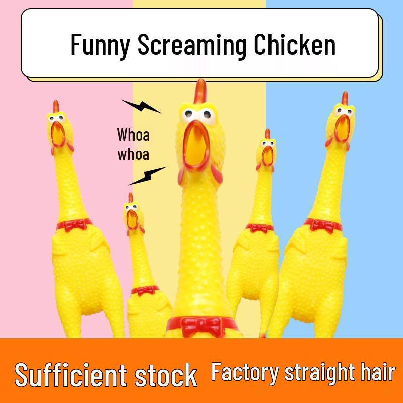 Large Screaming Chicken Prank Toy - Kids' Sounding Decompression Plaything