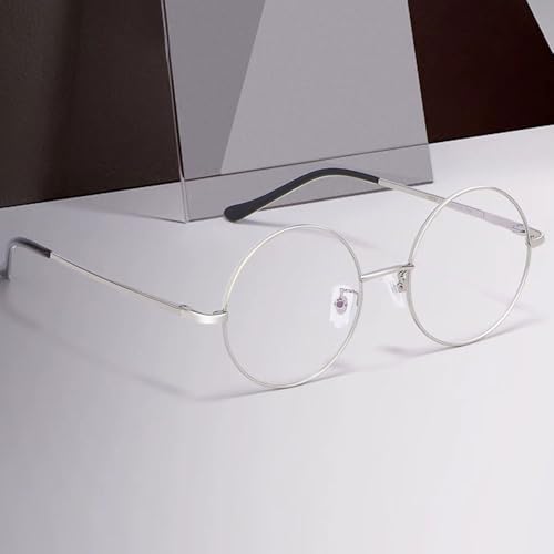 OptiZen Reading Glasses, +1.00 to +3.50, Unisex, Stylish Round Frame, Blue Light Blocking, Memory Foam, Ultra Lightweight, for Reading, Computers, and