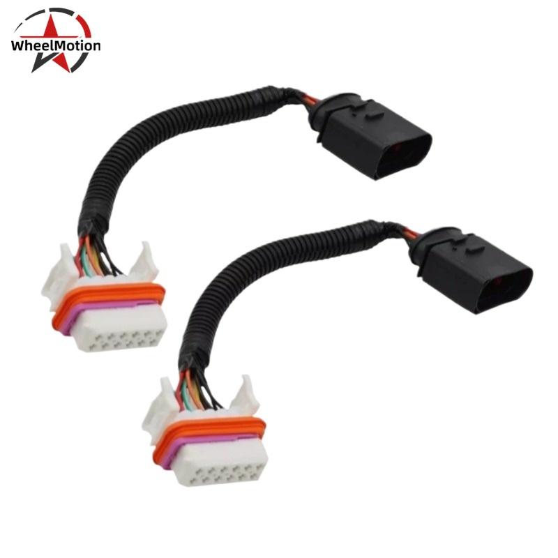 2PCS OEM 7L6971071A Ways Headlight Wiring Harness Adapter For 2004-2007 Volkswagen Touareg Porsche Cayenne 2003 2004 2005 2006