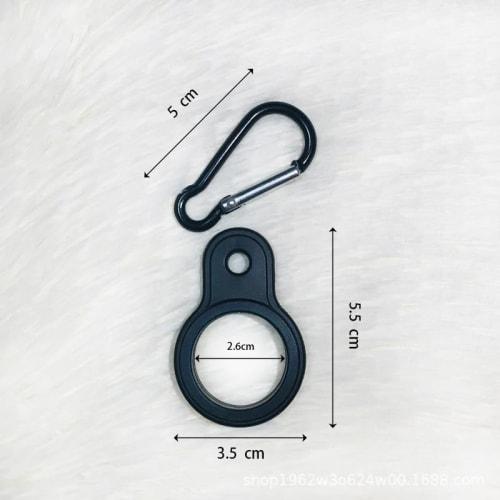 MINBOOT Water Bottle Holder with Carabiner, Hiking Bottle Holder, Set of 4, with Carabiner, Bottle Hook, Strap, Silicone Water Bottle Ring, for Campin