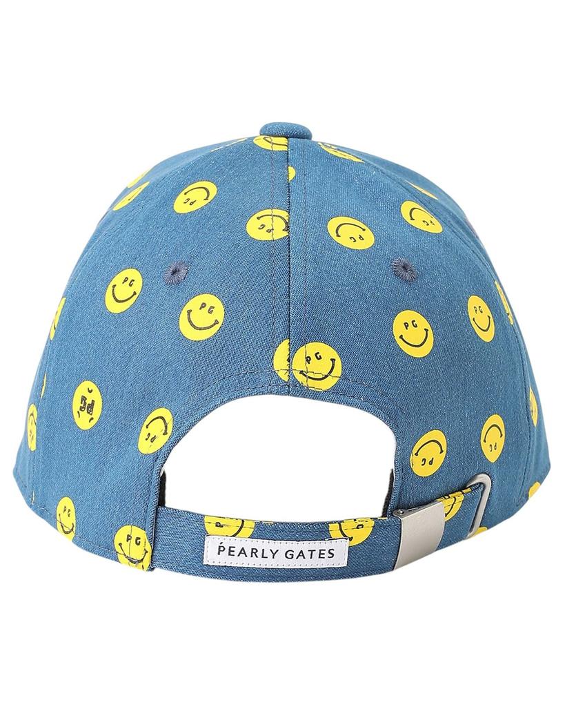 [PEARLY GATES] Unisex Cap (Banana Nico Pattern, Denim-like Material)  Golf Hat  053-5187403 111Blue FR
