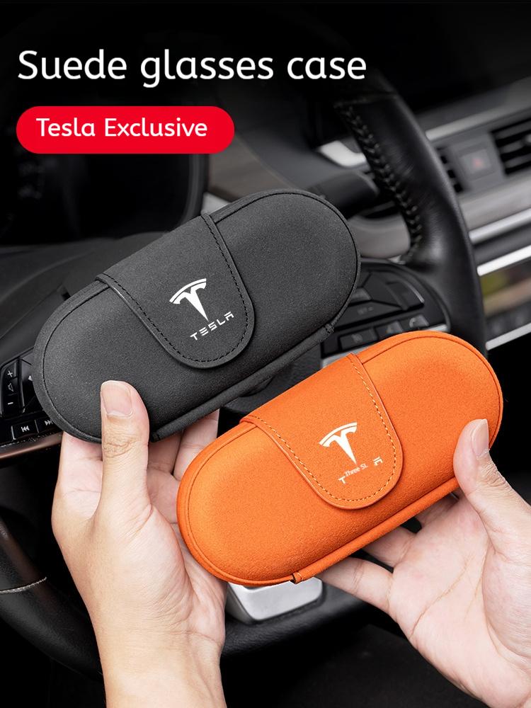 Car Visor Glasses Case Sunglasses Case Glasses Storage Case For Tesla Model 3 Model Y Model S Model X Auto Interior Accessories