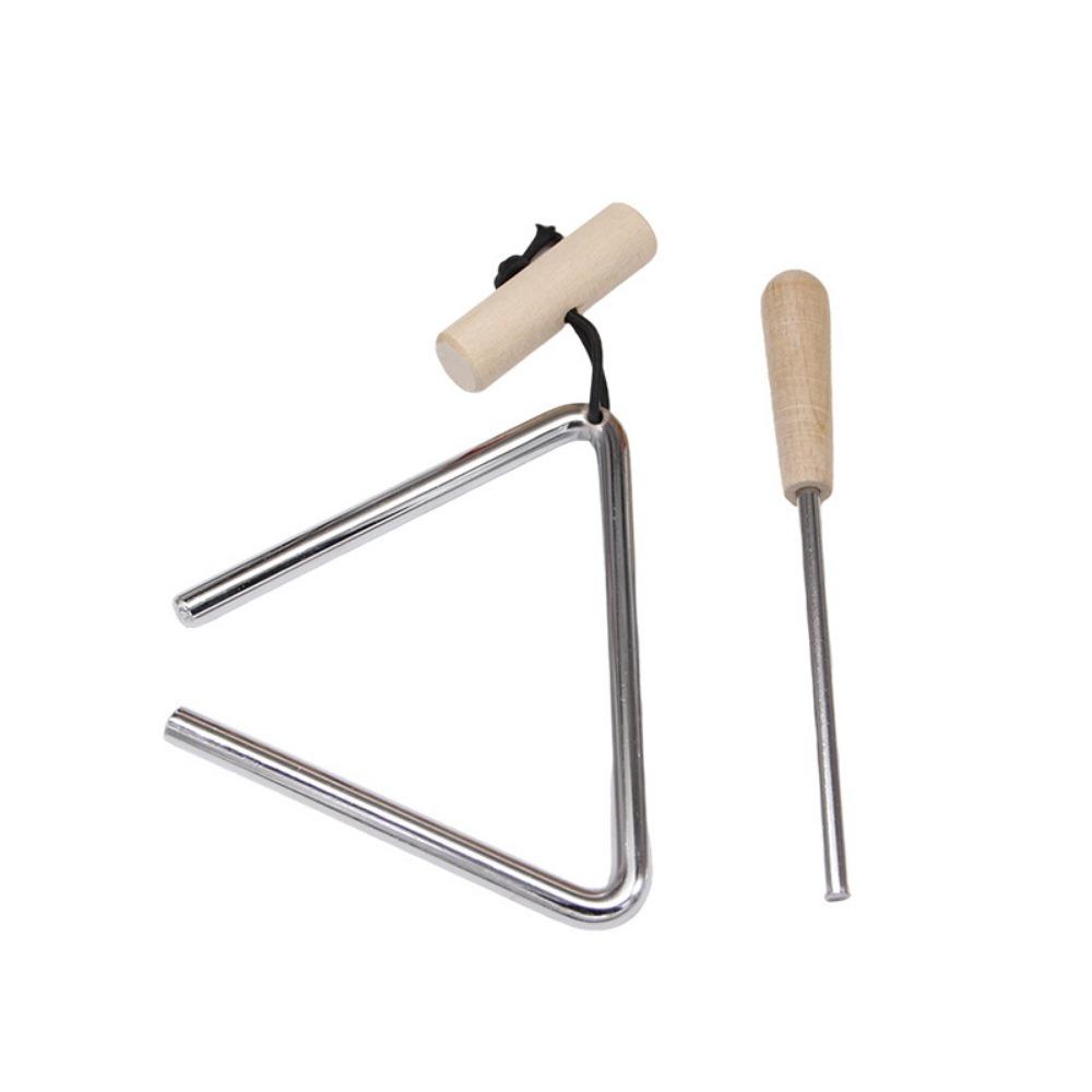 Percussion Bell Triangle Instrument with Striker Hand Percussion Triangle  Percussion Ensemble 6 in жёлтый