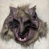 Costume Accessories Latex Werewolf Mask Realistic Faux-fur Furry Monster Claws Textured Odorless Scary Wolf Headwear Photoshoot