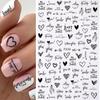 1PCS Sakura Nail Stickers Dandelion Nail Art Decoration Nail Decals Tulip Self-adhesive Flowers Stickers Press On Nails Stickers