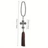 1Pc Cross Pendant with Sparkling Rhinestone Hanging Ornament for Vehicle Interior Decoration Auto Decoration Hanging Automobiles Rear