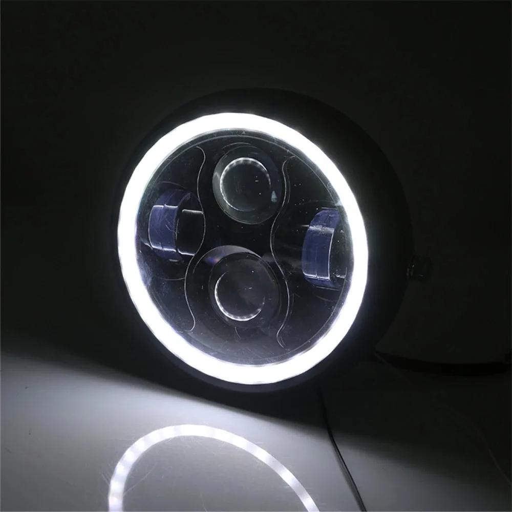 Universal 5.7 Inch Motorcycle Headlight With Angel Eye Led, Compatible With Suzuki Honda Cg125 Gn125, Modification Headlamp Accessories