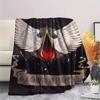 1Pc Blood Angels Cool Print Flannel Blanket, High Quality Comfortable for All Seasons, Home Decor, Warmth and Comfort, Perfect for Christmas Gifts 09