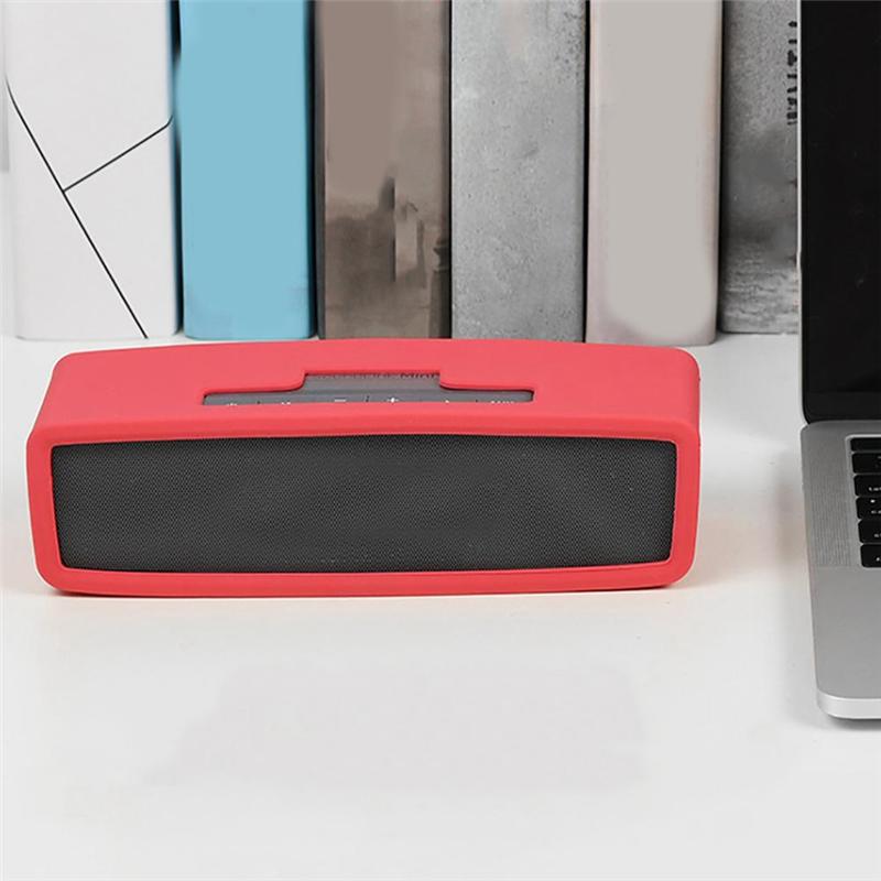 

For Boses Sound Link Mini 1/2 Wireless Bluetooth Speaker Silicone Protective Case Shockproof Anti-Fall Cover Shell рожевий червоний колір