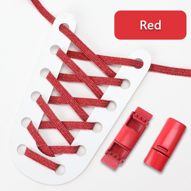 NR.8 1 Par Rainbow Skosnören Magnetisk metalllås Elastiskt skosnöre Inga knytsnören Skosnören Barn Vuxen Snabbspets gummiband Skosnören