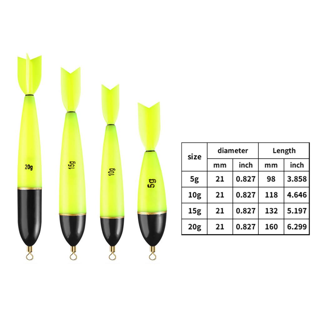 2 Teile/paket Elektronische Schwimmkörper Felsen Angeln Durch Leuchtende Schwimmkörper Elektronische Helle Nacht Angeln Schwimmkörper