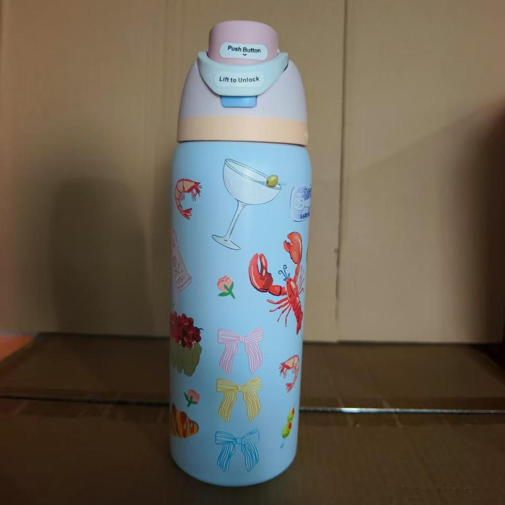 Owala isolierte Fitnessflasche: Heiß-/Kalt-Trinkbecher für Outdoor-Sport & Auto