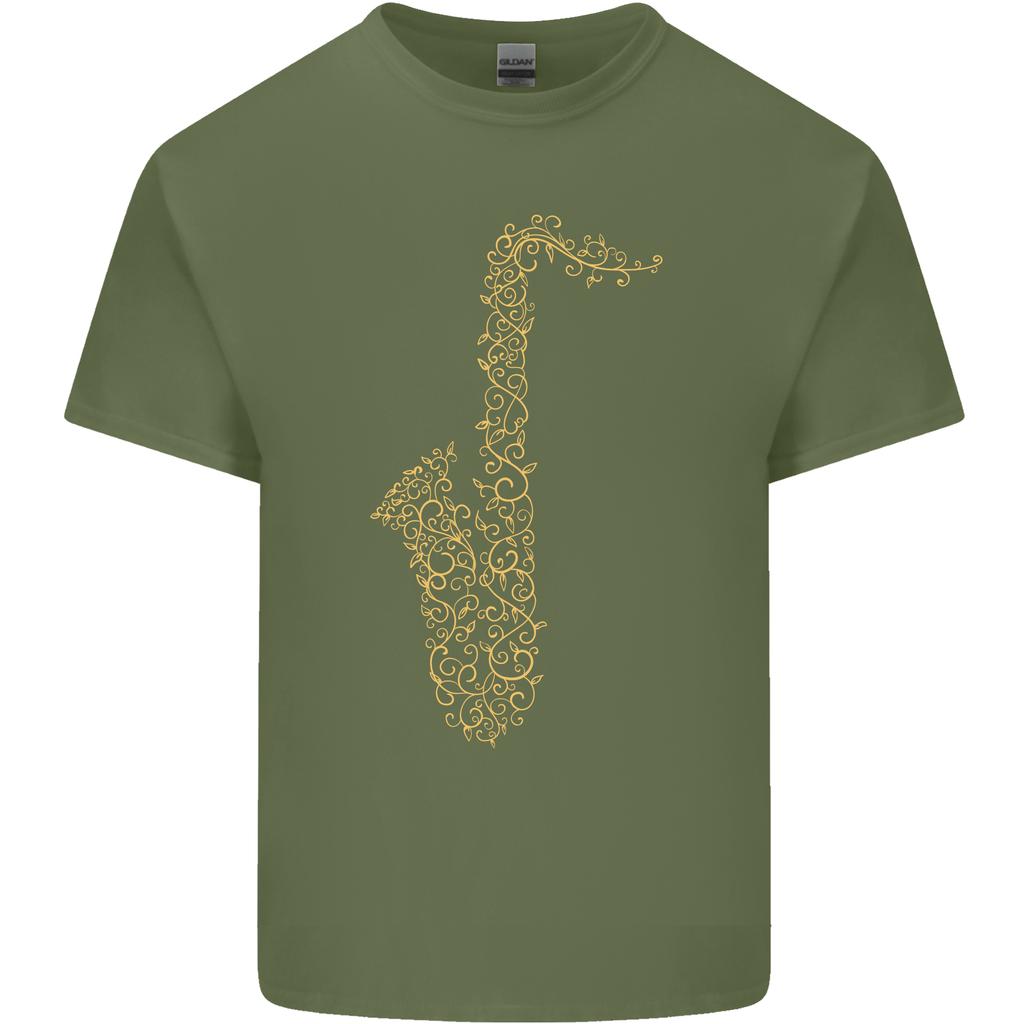 A Saxophone Musical InstruUnisexts Brass Band Unisexs Light Cotton TShirt