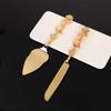 Exquisite Rose Metal Cake Knife & Spatula Set - Western Wedding Tableware