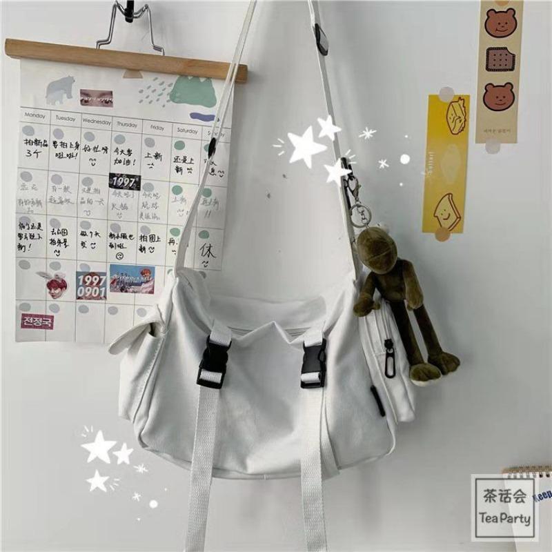 Chi Vintage Werkzeug Student Canvas Tasche Männlich Ulzzng Neutral Harajuku Weibliche Umhängetasche