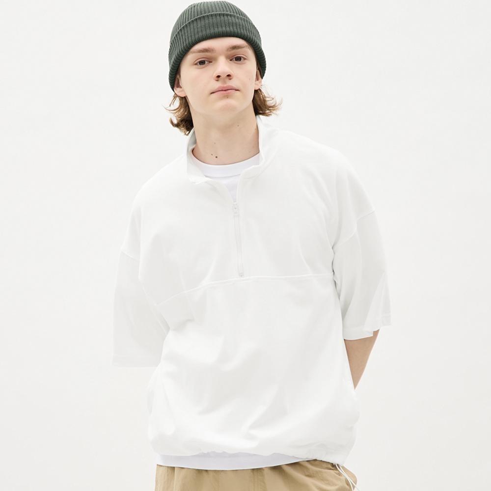 

Пуловер GU by Uniqlo на полумолнии, рукав 5 минут