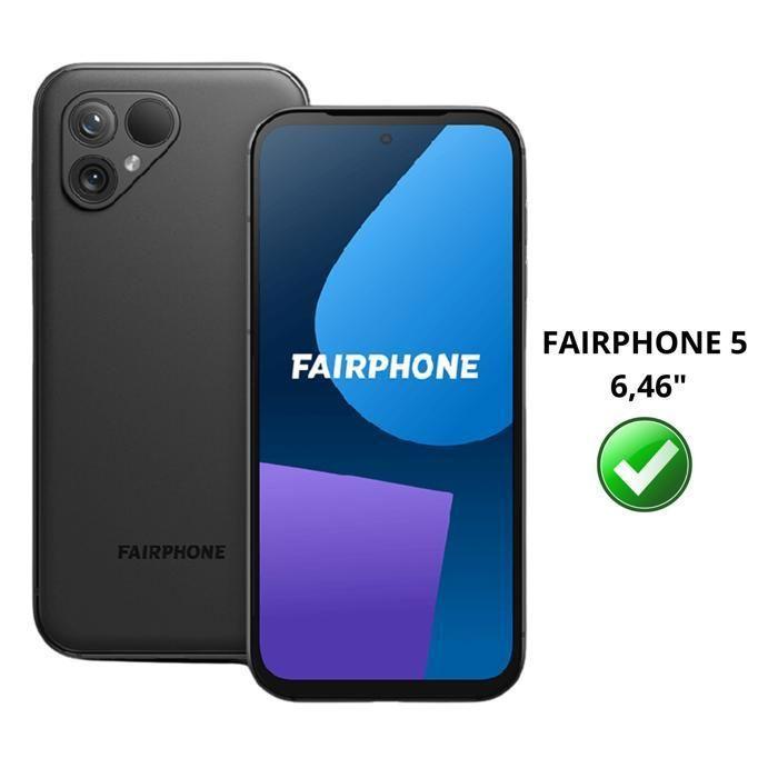 Skärmskyddsfilm - Phonillico® - Fairphone 5 - Förpackning med 4 - Härdat Glas - Reptålig