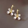 2023 Women's Versatile Korean Cat's Eye Zircon Butterfly Stud Earrings