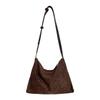 Retro Leopard Print Bag Autumn and Winter Suede Splicing Design Underarm Bag High-end Niche Fashion Shoulder Bag Women
