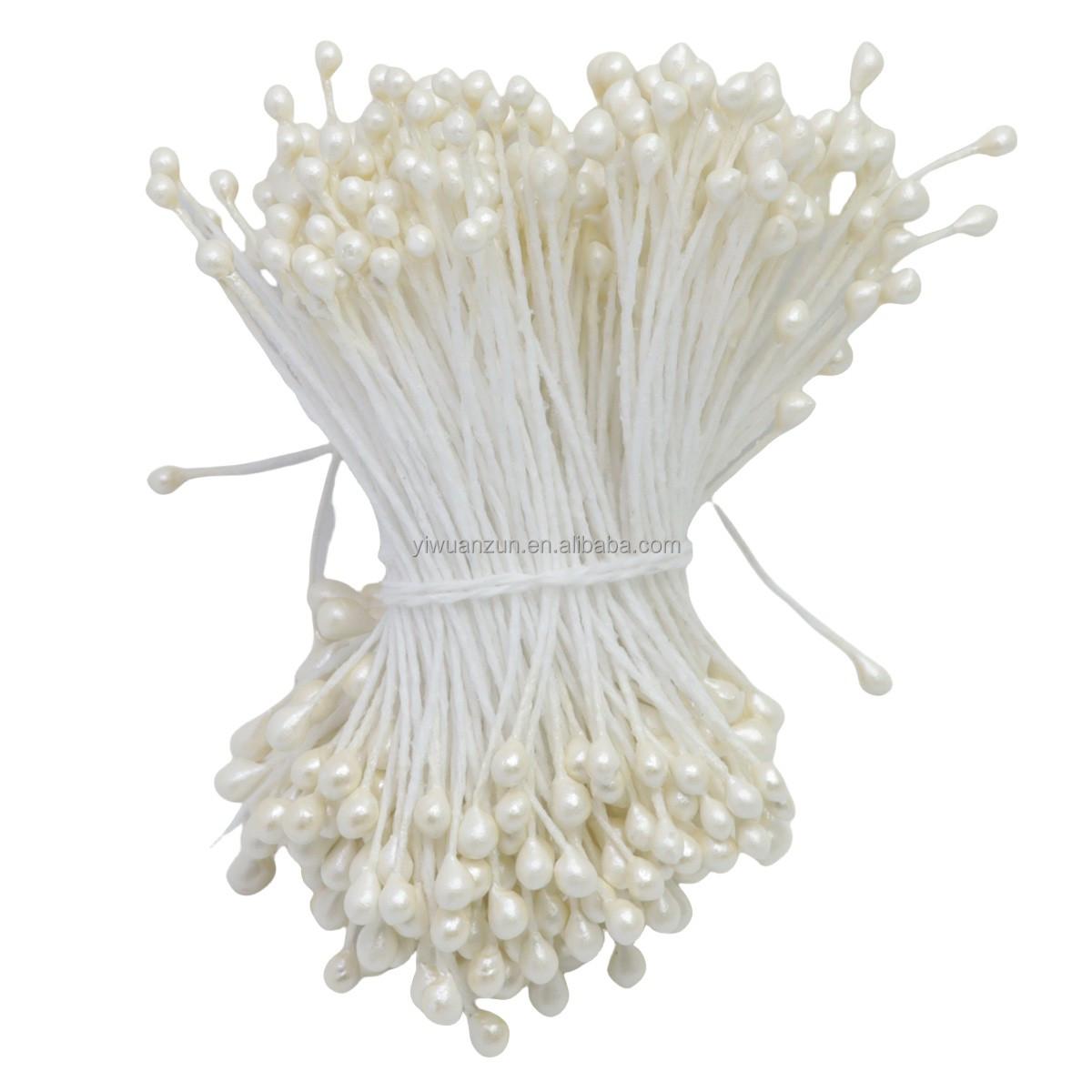 Handmade 290pcs 3mm Pointed Pearl Flower Stamen Hairpin Artificial Flower Accessory for Christmas Party New Arrival Small слоновая кость