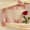 Women's Summer Ultra Thin Rose Fragrance Anti  Bacterial Quick  Drying Breathable Invisible Ice Silk No Trace Briefs