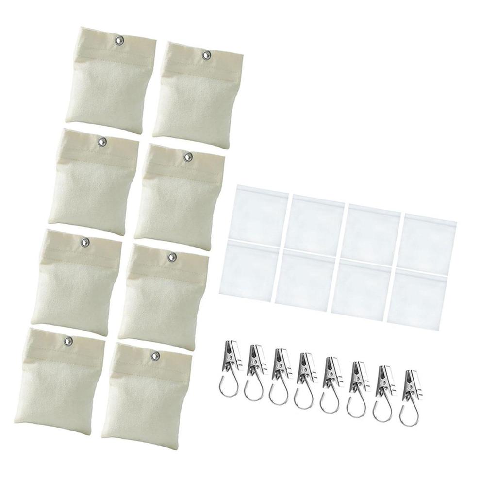 8Pcs Outdoor Curtain Weights Sandbags Professional Easy to Use Reusable Heavy Duty with