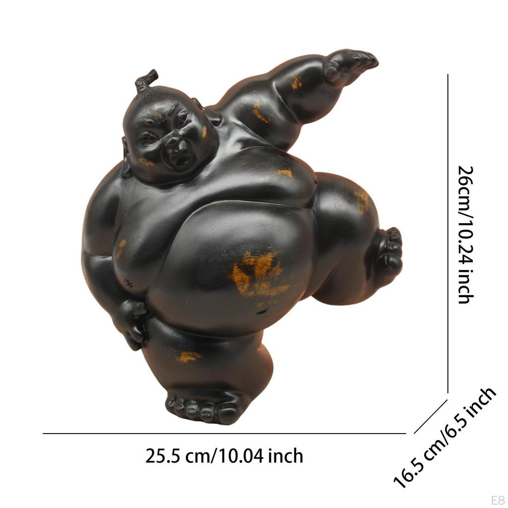 Mini Sumo-staty Te-djur Prydnad för Kontor och Vardagsrum