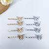 A Pack of 4 Hollow Butterfly Hairpins, Each Measuring 2.56 Inch