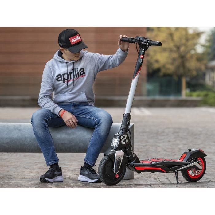 Aprilia - trottinette électrique pliable adulte esr1 - moteur 350w - batterie amovible 280 wh - autonomie 25km - noir et rouge