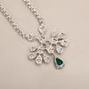 Hot Brand Vintage Water Drop Necklace Luxury Jewelry For Women Designer Pendant Elegance Pure 925 Sliver Party Diamond Necklaces