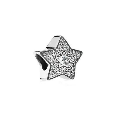 Modetrend Gepflasterter Wunschstern 925er Silber Schmuckzubehör Unisex Schmuck 791384CZ