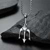 Trident Pendant Ancient Greek Mythology Necklace for Women Stainless Steel Jewelry Gift