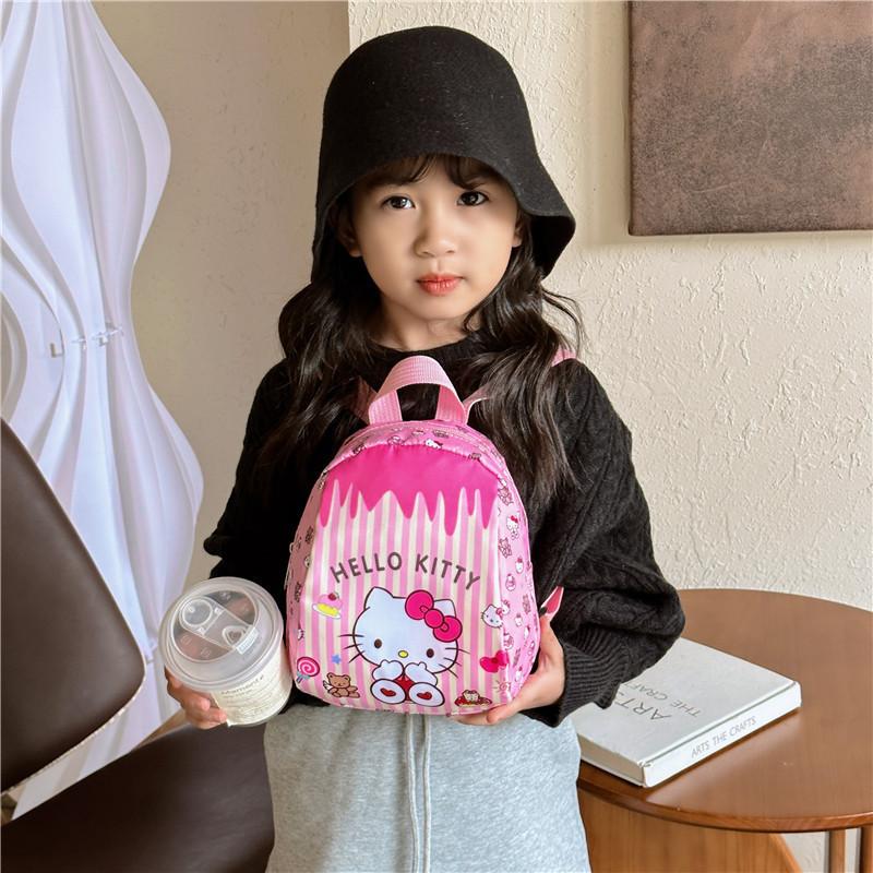 Adorable Cartoon Animal Themed Nylon Kindergarten Backpack For Boys And Girls Age 2-6