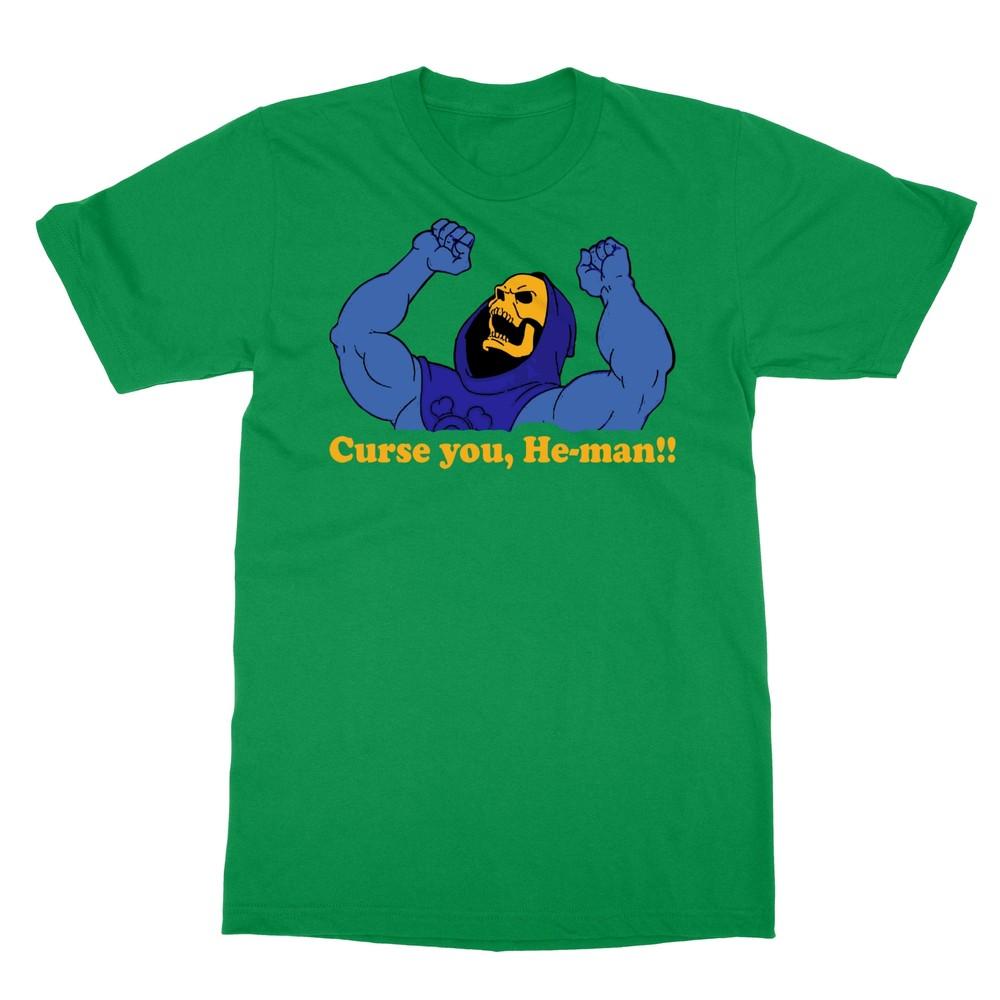 Curse You He Man Funny Skeletor Quote 80 s Cartoon Men s T-Shirt Unisex T-Shirt XXL