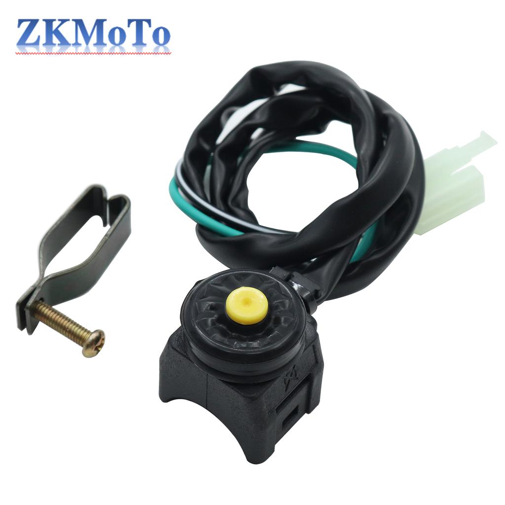 Universal Motorcycle Kill Switch Red Push Button Horn Starter Dirt Bike ATV UTV Dual Sport For 22mm Handlebar Mounted Bars