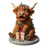3D Highland Cow Christmas Advent Calendar 2025 W/ 24 Ornament Xmas Countdown Calendar Xmas Calendar for Cow Lovers Holiday Gift